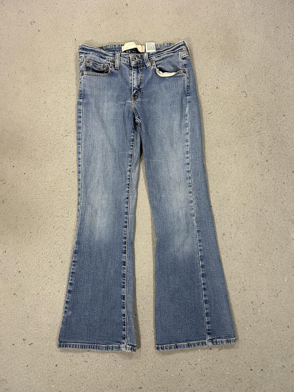 Levis Flare Jeans Womens 27 Blue Denim Low Rise Bootcut Y2K Bratz